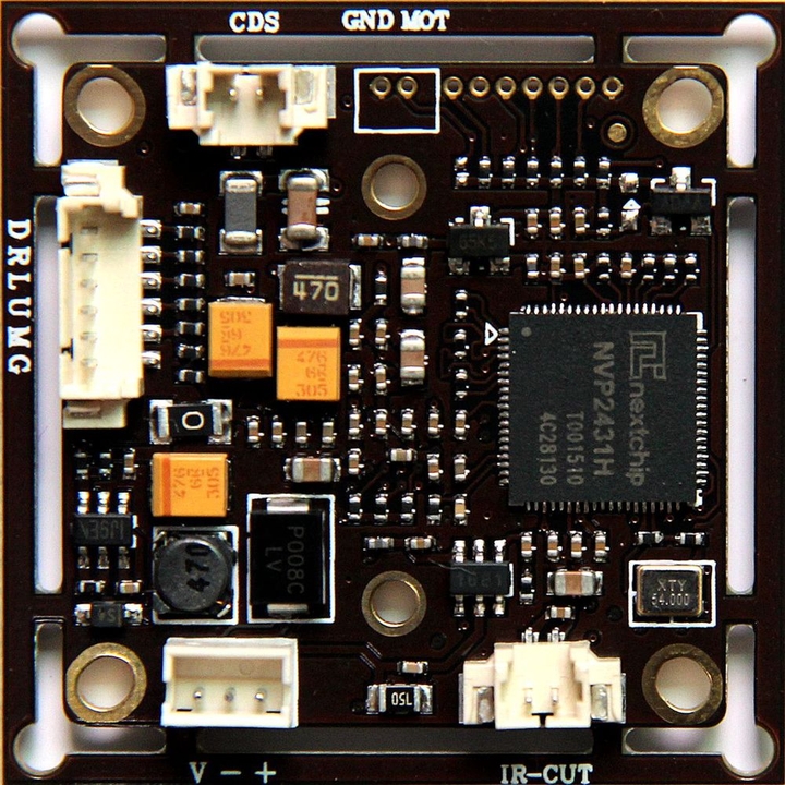 Внешний вид модуля AHD камеры, созданного на основе чипа Nextchip NVP2431H