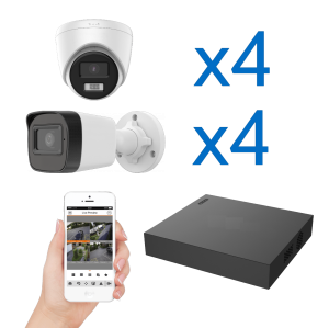 Комплект видеонаблюдения 4D+4B IP Start-Fix