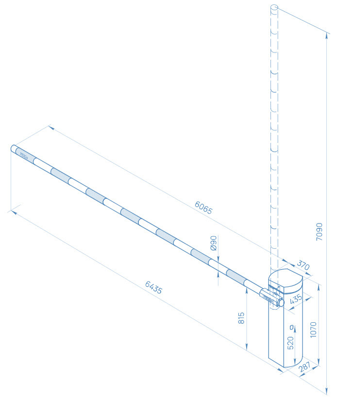 Тумба шлагбаума PERCo-GS06.1