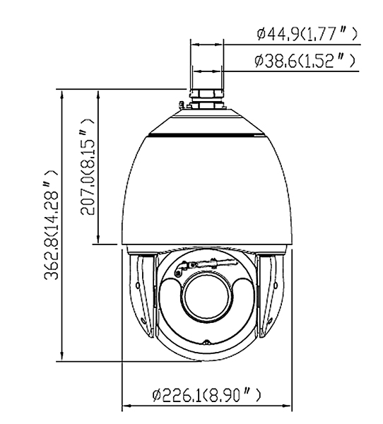 STC-IPM8940A  8-мегапиксельная уличная PTZ-камера