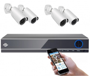 Комплект IP видеонаблюдения 4-IP-Vario