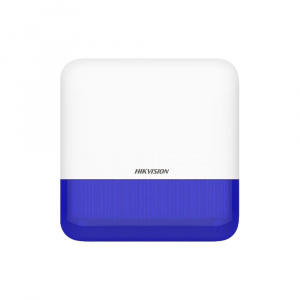 Беспроводной уличный оповещатель (синий индикатор) AX PRO DS-PS1-E-WE (Blue Indicator)