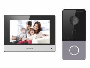 Комплект IP видеодомофона с Wi-Fi HikVision DS-KIS603-P(B)