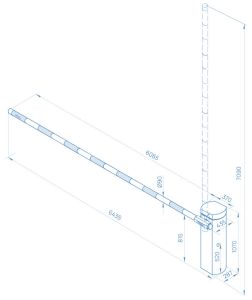 Тумба шлагбаума PERCo-GS06.1
