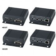 HE02 Комплект активных устройств (передатчик HE02T и приемник HE02R) для передачи HDMI и данных